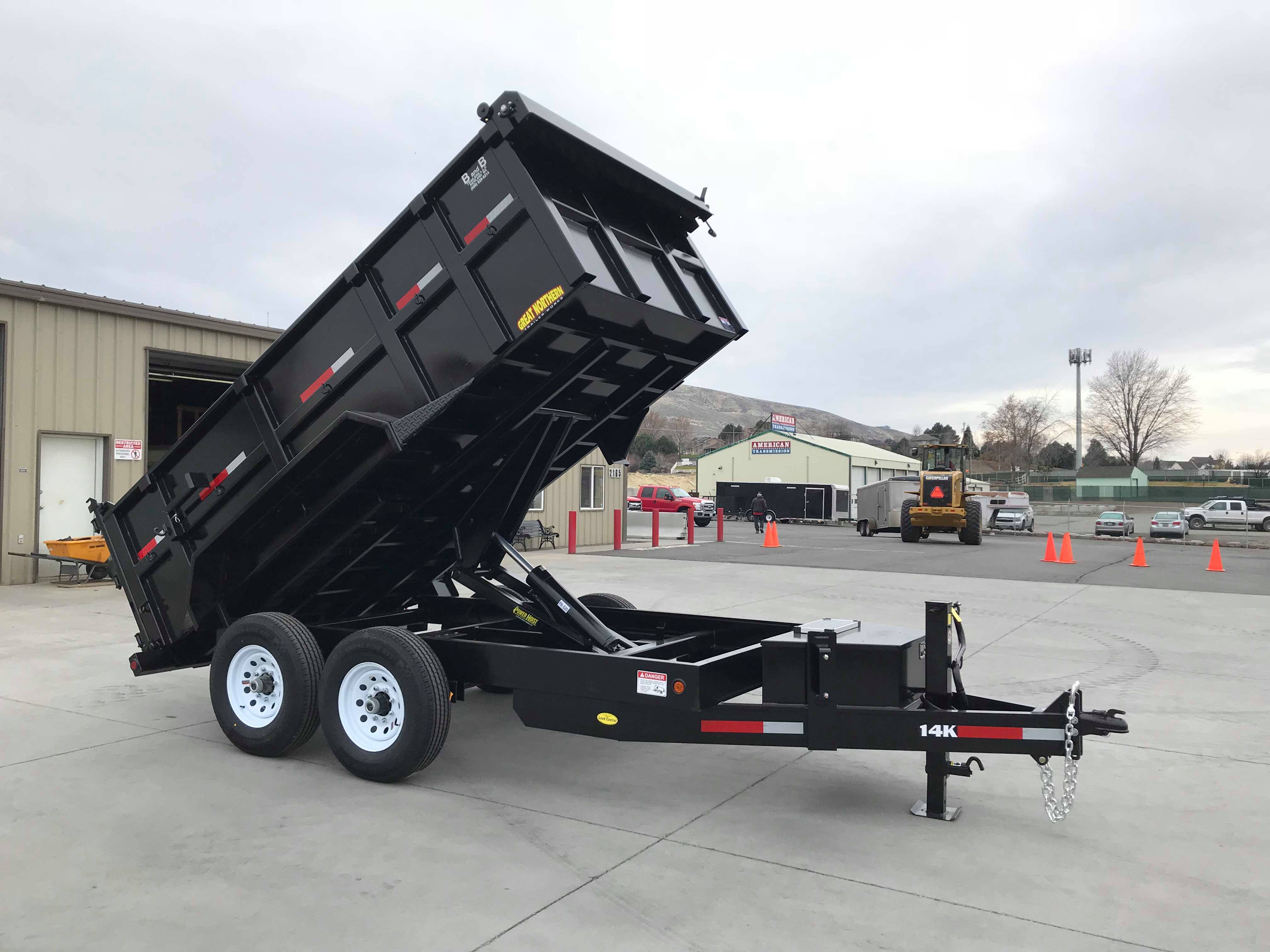 7X14 14K DUMP TRAILER 4' SIDES B and B Trailers