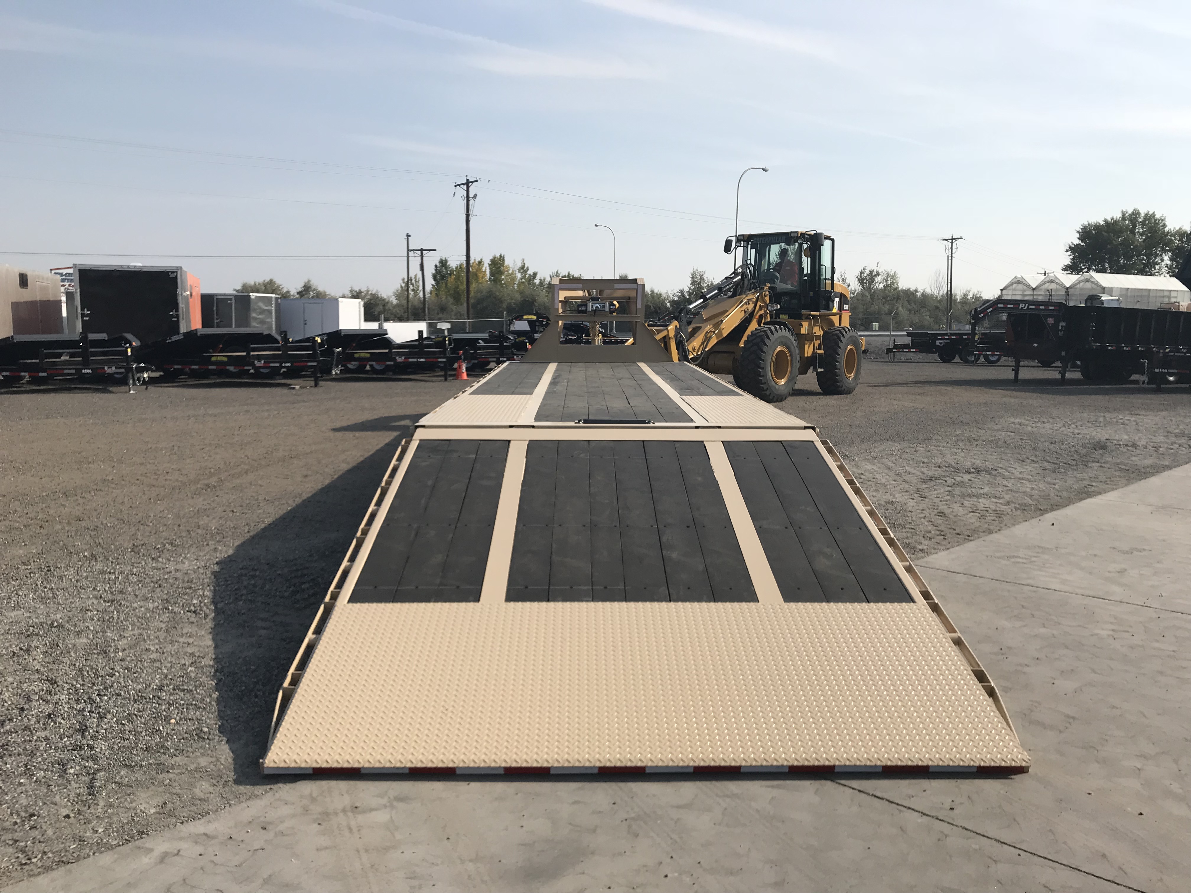 34' Low Pro Gooseneck W/ hydraulic dove tail B and B Trailers