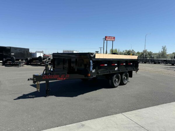 8X14 DOUBLE A DUMP W/ FOLDING SIDES - Image 5