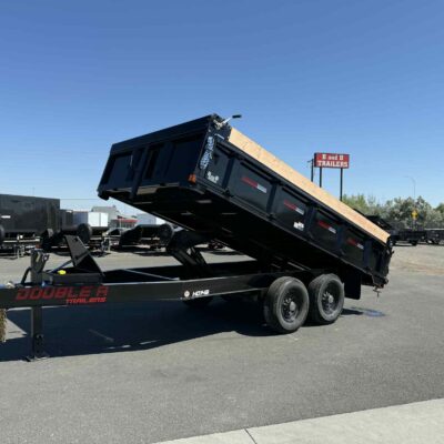 8X14 DOUBLE A DUMP W/ FOLDING SIDES