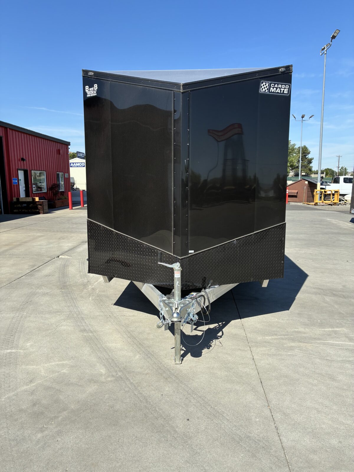 7X14 CARGOMATE BLACK REAR RAMP TA2 - Image 2