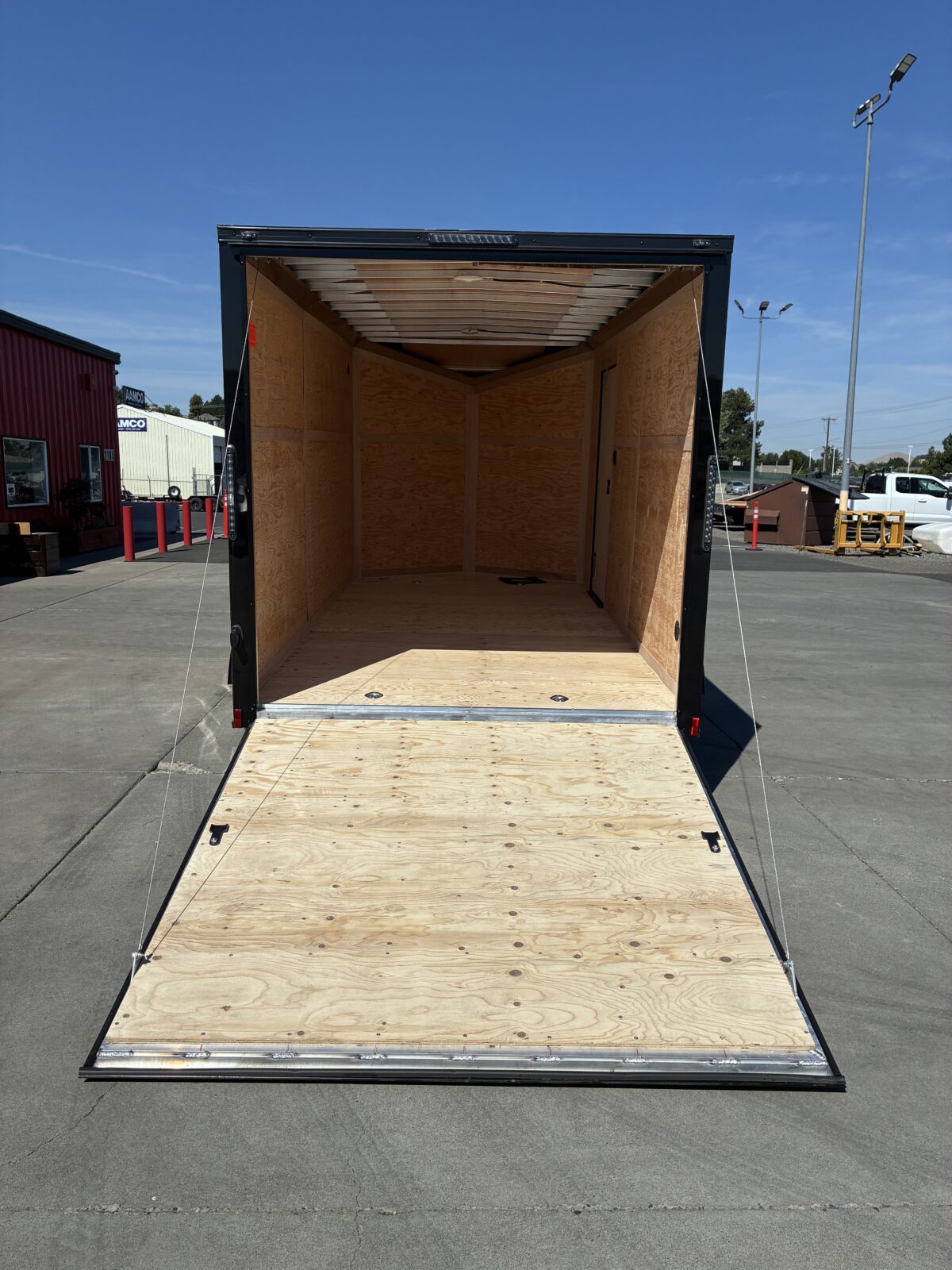 7X14 CARGOMATE BLACK REAR RAMP TA2 - Image 3